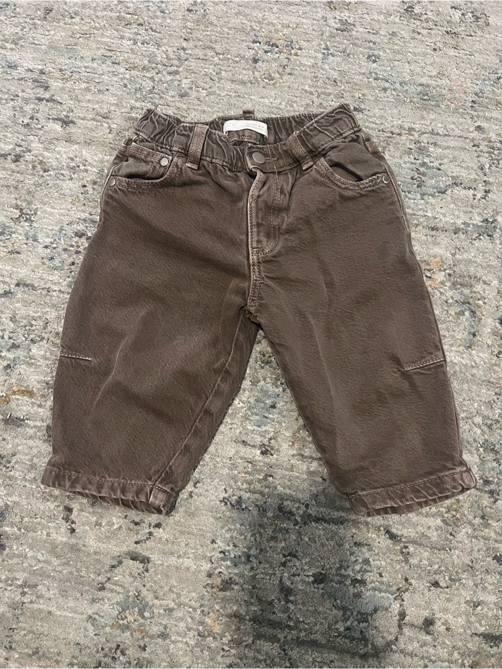 Zara Brown Baggy Toddler Jeans